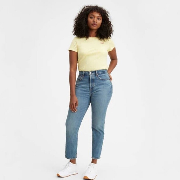 LEVIS Wedgie Icon Fit These Dreams Blue Jean 27 - Picture 10 of 11